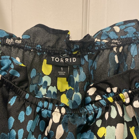 GUC Torrid Size 1 Ruffle Peplum Cami Top - Picture 3 of 5